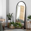 Large Full Length Floor Mirror Dressing Free Standing Framed Leaner Black