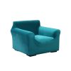 Sofa Cover Couch High Stretch Super Soft Plush Protector Slipcover 1Seater Green