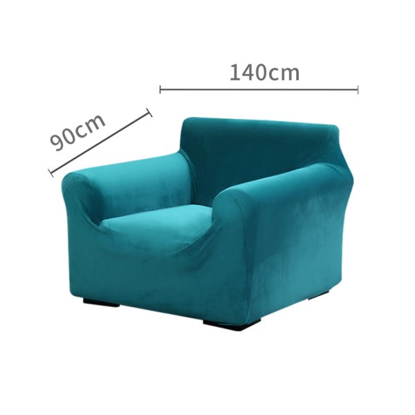 Sofa Cover Couch High Stretch Super Soft Plush Protector Slipcover 1Seater Green