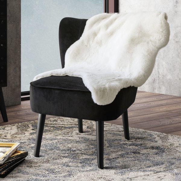 Floor Shaggy Rugs Area Rug Faux Rabbit Fur Chair Couch Sofa 60X90CM