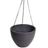 Hanging Plastic Pot with Chain 30cm – Rustic White