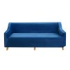 Sofa Cover Couch High Stretch Super Soft Plush Protector Slipcover 1 Seater Navy