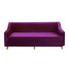 Sofa Cover Couch High Stretch Super Soft Plush Protector Slipcover 2 Seater Wine