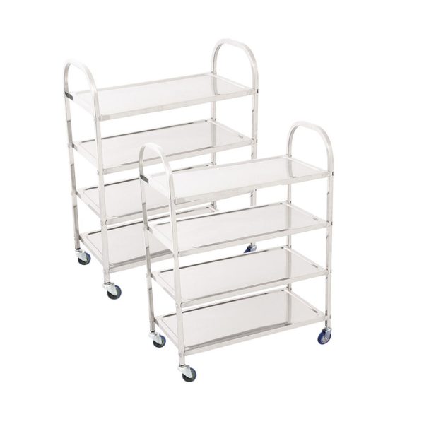 4 Tier 950x500x1220 Stainless Steel Kitchen Dining Food Cart Trolley Utility