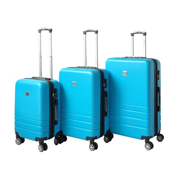 Expandable ABS Luggage Suitcase Set 3 Code Lock Travel Carry Bag Trolley