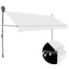 Manual Retractable Awning with LED 350 cm Anthracite