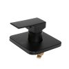 Bathroom Shower Mixer Tap Brass Square Bath Tap faucet Wall Mounted Black