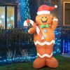 Christmas Inflatable Gingerbread Man 1.5M Xmas Decor LED Lights Outdoor