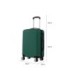 24″ Luggage Suitcase Trolley Travel Packing Lock Hard Shell Green
