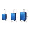 Luggage Suitcase Trolley 3Pcs set 20 24 28 Travel Packing Lock Blue