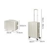 Luggage Suitcase Trolley Set Travel Lightweight 2pc 14″+20″ White