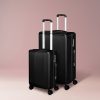 Luggage Suitcase Trolley Set Travel Lightweight 2pc 20″+28″ Black