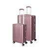 Luggage Suitcase Trolley Set Travel Lightweight 2pc 20″+28″ Rose Gold