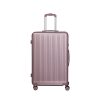 Luggage Suitcase Trolley Set Travel Lightweight 2pc 20″+28″ Rose Gold