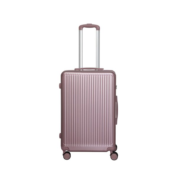Luggage Suitcase Trolley Set Travel TSA 3pc 20″+24″+28″ Rose Gold