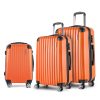 3pc Luggage Sets Trolley Travel Suitcases TSA Hard Case – Orange