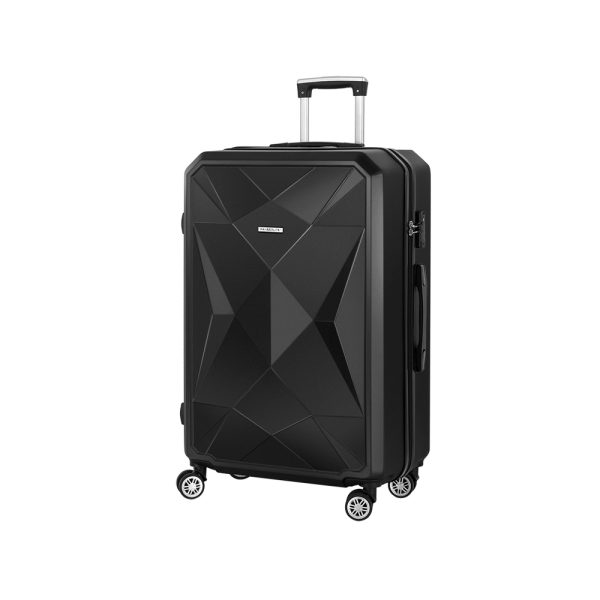 28″ 75cm Luggage Trolley Travel Suitcase Carry On Storage TSA Hardshell Black