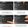 3pcs Luggage Set Travel Suitcase Storage Organiser TSA lock – Black
