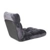 Floor 2x Recliner Folding Lounge Sofa Futon Couch Folding Chair Cushion Grey
