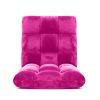 Floor Recliner Folding Lounge Sofa Futon Couch Folding Chair Cushion Pink x2
