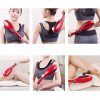 2X 6 Heads Portable Handheld Massager Soothing Stimulate Blood Flow Shoulder Red