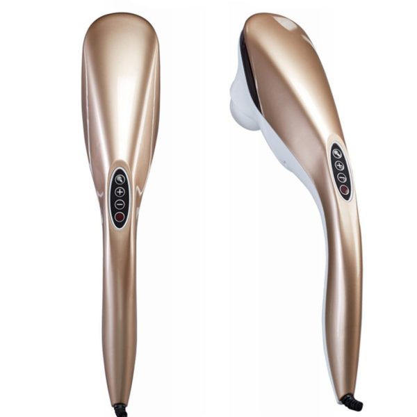 6 Heads Portable Handheld Massager Soothing Stimulate Blood Flow Shoulder Gold