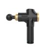Massage Gun Electric Massager Vibration Muscle Therapy 4 Heads Percussion Black