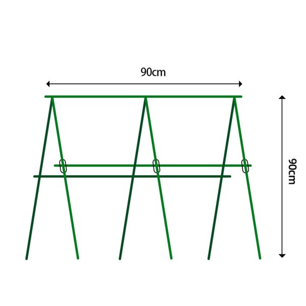 90cm Plant Frame Tube Trellis Vegetable Flower Herbs Outdoor Vine Support Adjustable Garden Rack