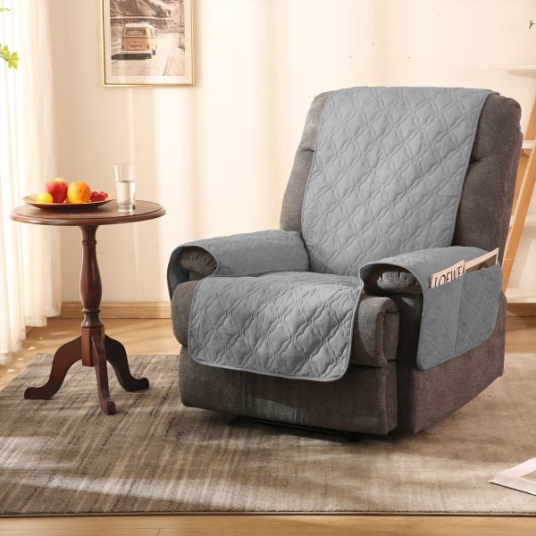 Recliner Sofa Slipcover Protector Mat Massage Chair Waterproof L Grey