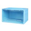 Sneaker Display Case Shoe Storage Box Clear Magnetic Stackable Blue