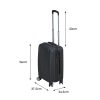 20″ Cabin Luggage Suitcase Code Lock Hard Shell Travel Case Carry On Bag Trolley