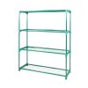 2x 4 Tier Plant Shelve Garden Greenhouse Steel Storage Shelving Frame Stand Rack