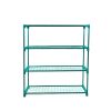 2x 4 Tier Plant Shelve Garden Greenhouse Steel Storage Shelving Frame Stand Rack