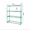 2x 4 Tier Plant Shelve Garden Greenhouse Steel Storage Shelving Frame Stand Rack