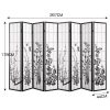 Almondbury 8 Panel Room Divider Privacy Screen Wood Timber Bed Wider Foldable Stand