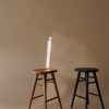 Scandinavian Timber Kitchen Counter Stool (Black)