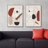 40cmx60cm Abstract Line Art By Picasso 3 Sets Black Frame Canvas Wall Art