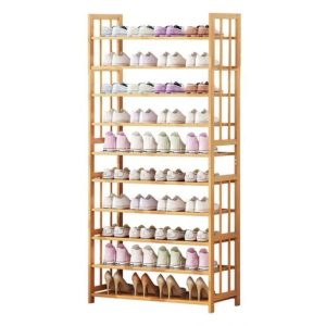 10-Tiers Bamboo Shoe Rack