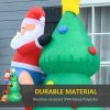 1.8m Santa Climbing Tree Christmas Inflatable with LED