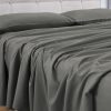 4 Pcs Bed Sheet Set 2000 Thread Count Ultra Soft Microfiber – King (Grey) GO-BS-106-XS