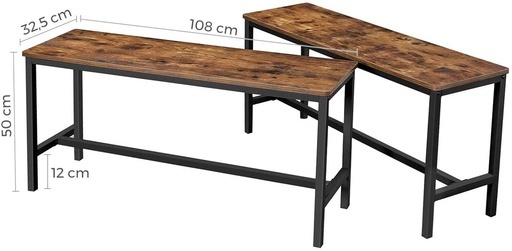 Set of 2 Dining Benches
