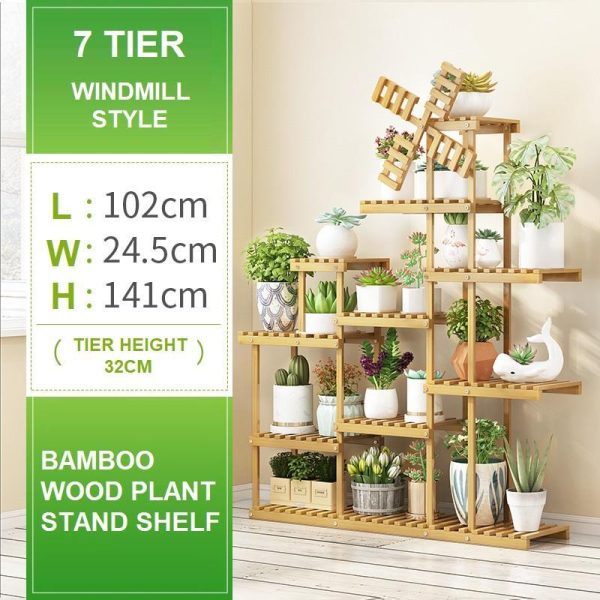 Professional Plant Stand Supplier Multi Tier Flower Rack for Indoor Outdoor – 6 Tier