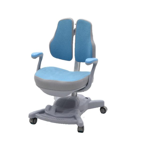 Height Adjustable Children Kids Ergonomic Study Desk Only 120cm AU – Blue, With Chair