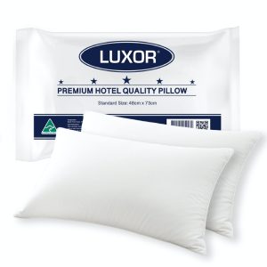 Australian Made Hotel Quality Pillow Standard Size Twin Pack