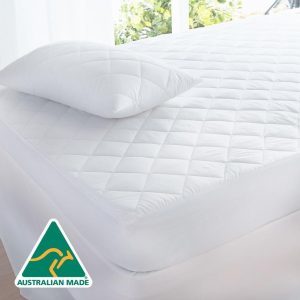 Aus Made Fully Fitted Cotton Quilted Mattress Protector (Double)