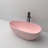 Medium Size Egg Shaped Cast stone – Solid Surface Bath 1700mm Length Pink