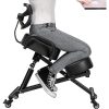 Ergonomic Kneeling Posture Chair with Backrest Adjustable Height and Casters