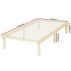 Bed Frame King Single Size Wooden Base Mattress Platform Timber Pine AMBA