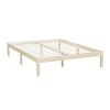 Bed Frame Double Size Wooden Base Mattress Platform Timber Pine BRUNO