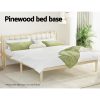 Bed Frame King Size Wooden Base Mattress Platform Timber Pine BRUNO